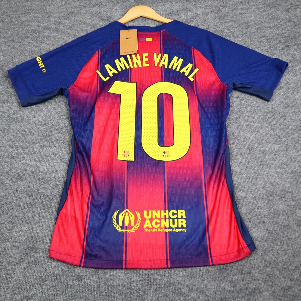 Lamine Yamal #10 FC Barcelona Nike Dri Fit Adv Home Jersey Mens Large NWT READ